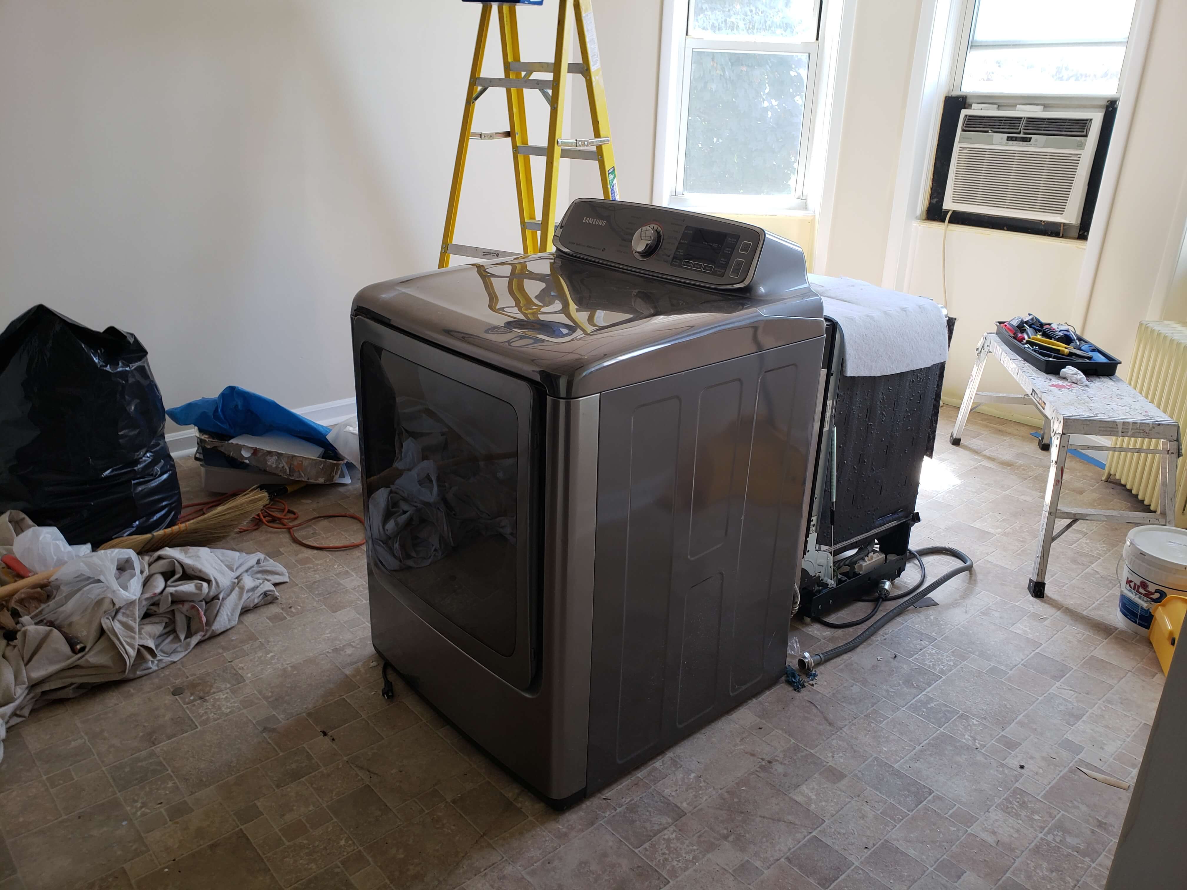 Appliances before removal in Brooklyn