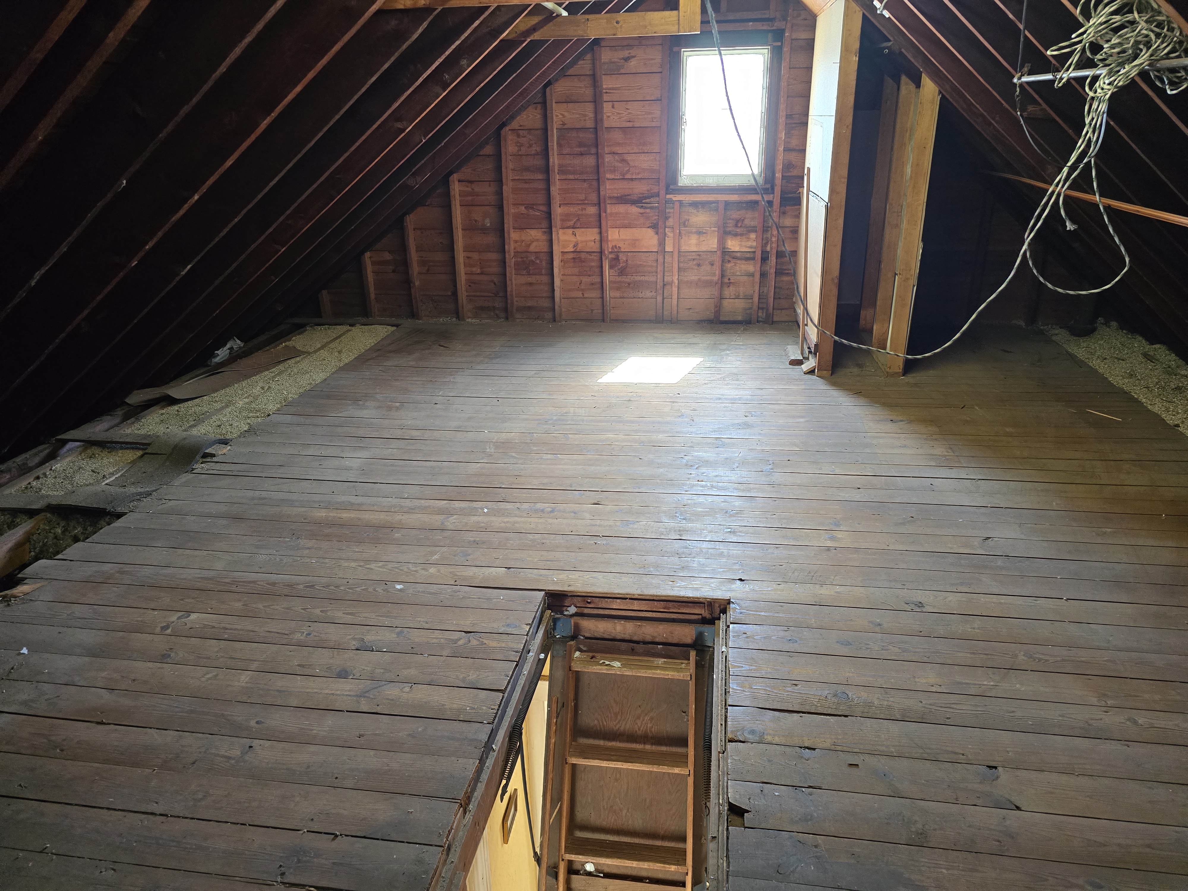 Attic after junk removal in NYC