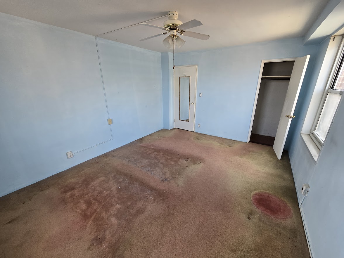 Bedset junk after removal in Jackson Heights