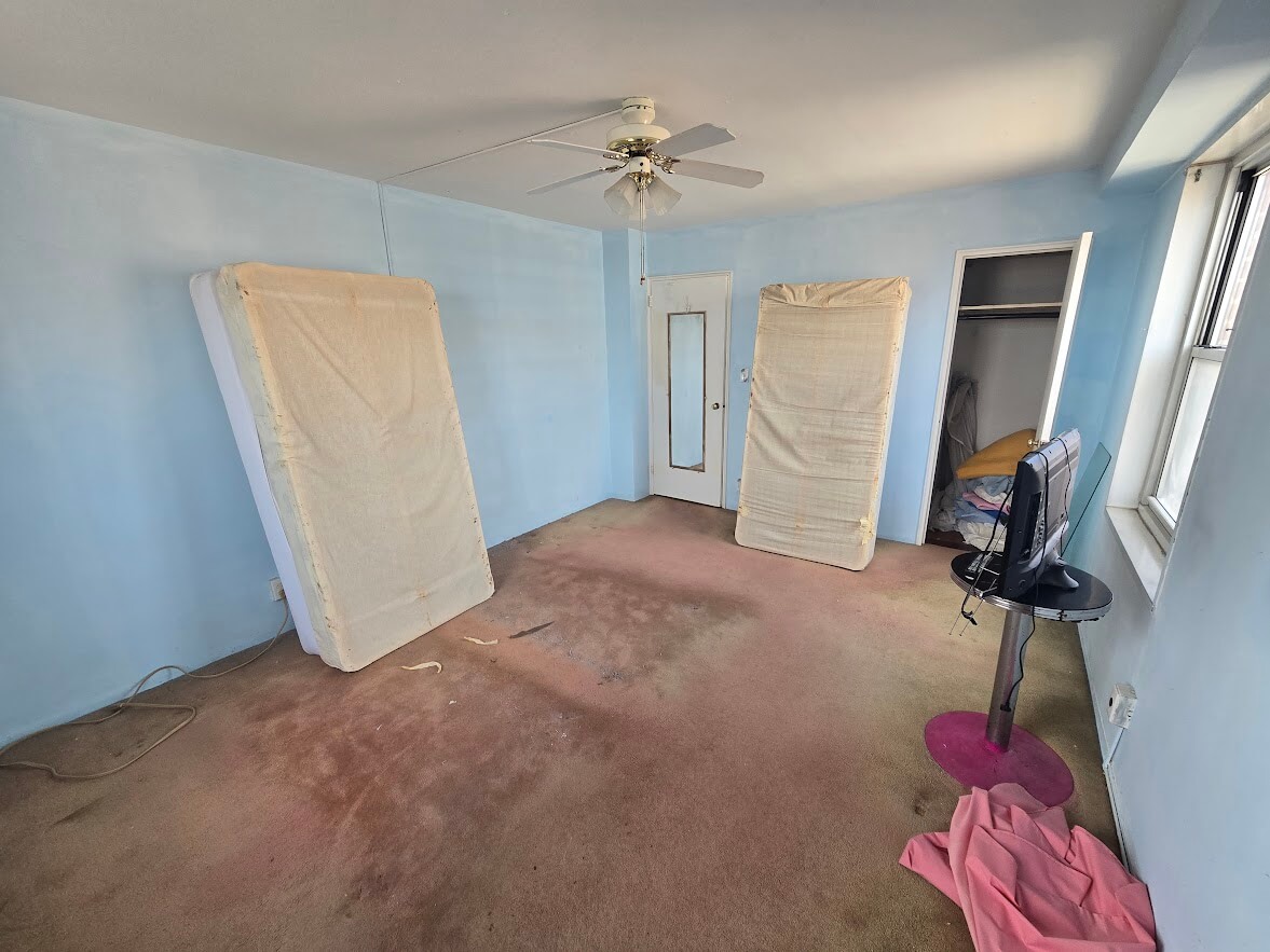 Bedset junk before removal in Jackson Heights