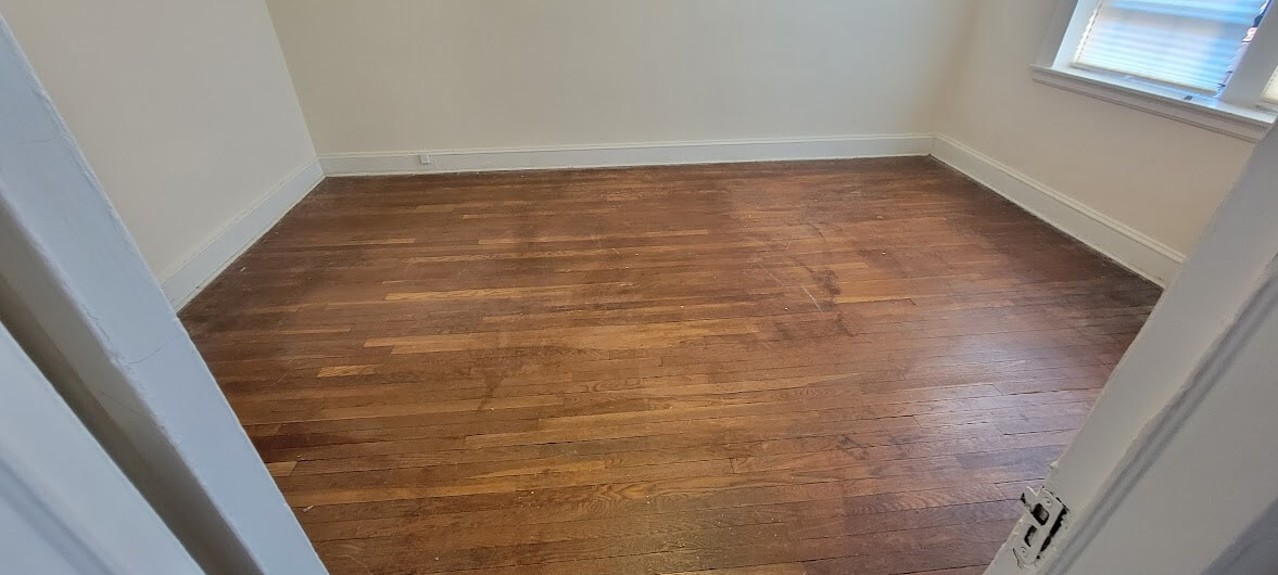 After carpet removal in Queens, NY