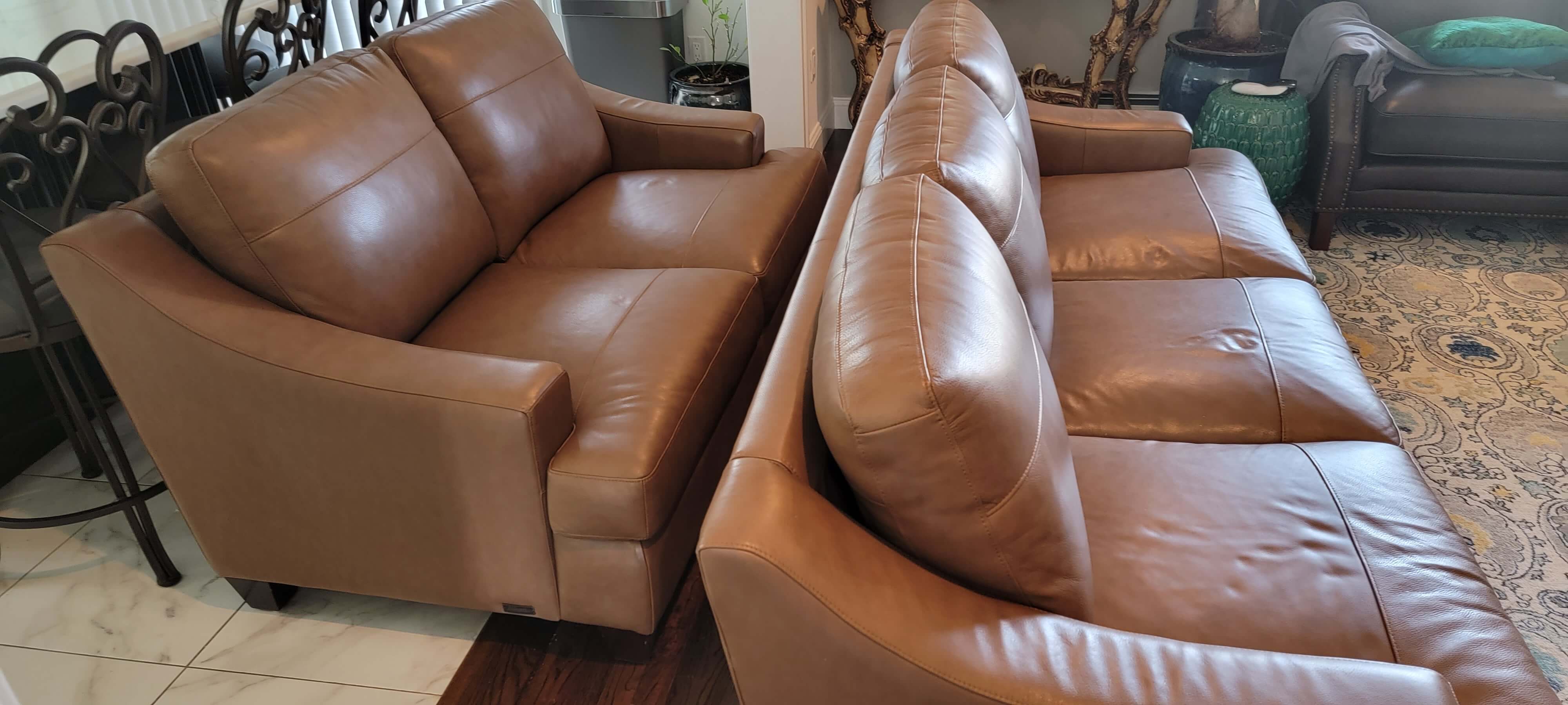 Couch before removal in NYC
