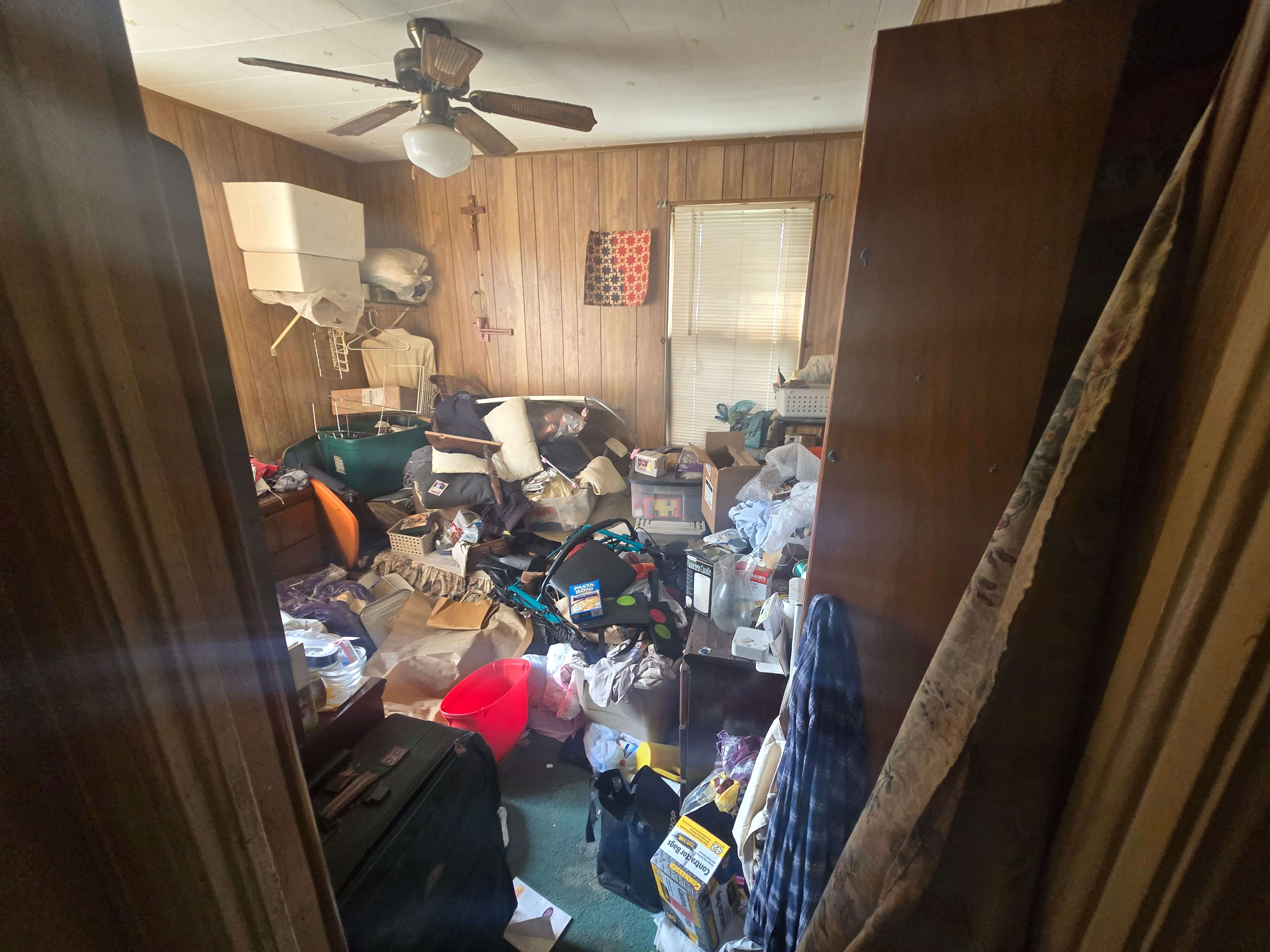 Before hoarder cleanup in Brooklyn, NY