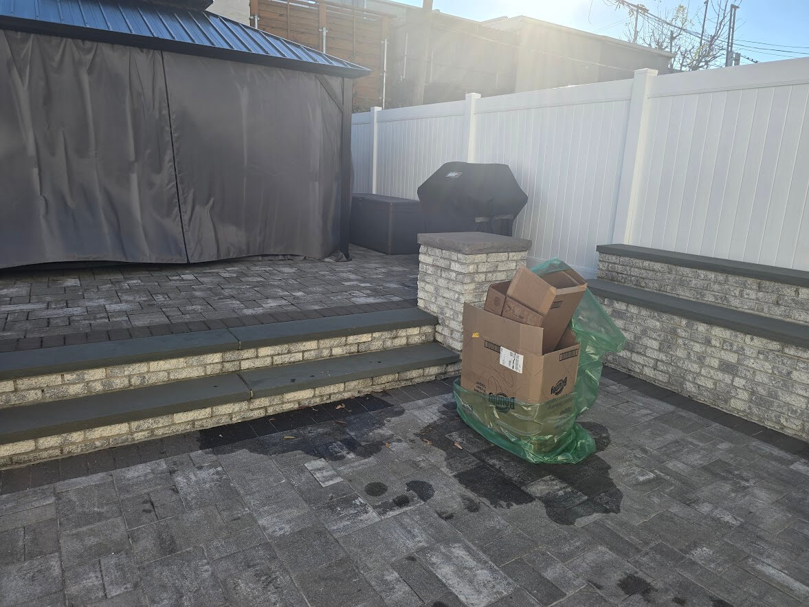 Refrigerator after pickup in Middle Village