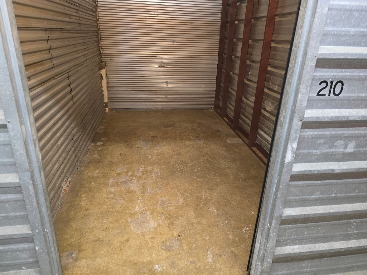 Storage unit after cleanout in Queens